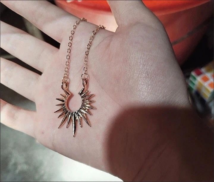 Other Minimalist Sun Pendant Necklace – Vintage-Inspired Size ONE SIZE - 3 Thumbnail