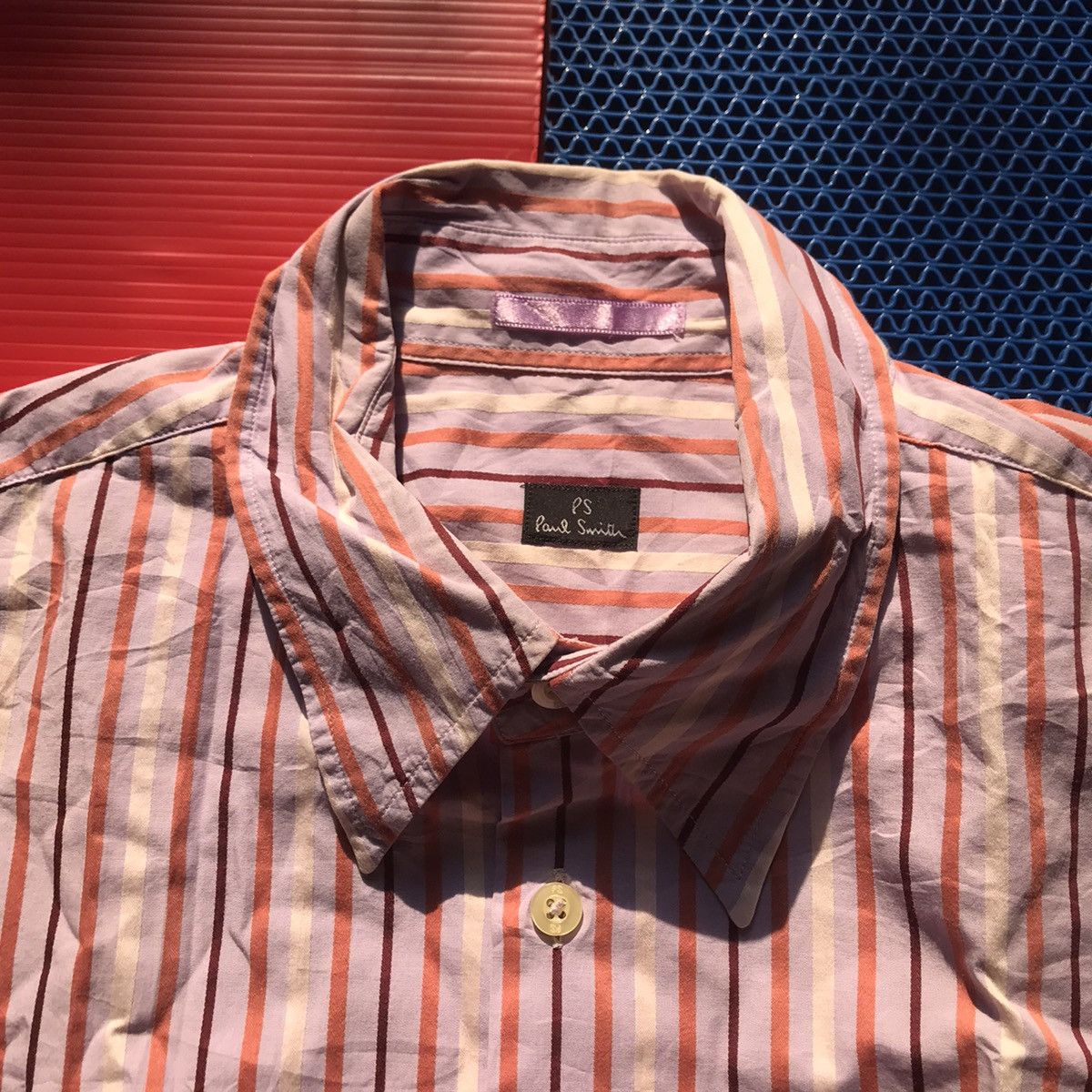Paul Smith Vintage Paul Smith of london Candy Stripes Short Shirt Size US M / EU 48-50 / 2 - 14 Thumbnail