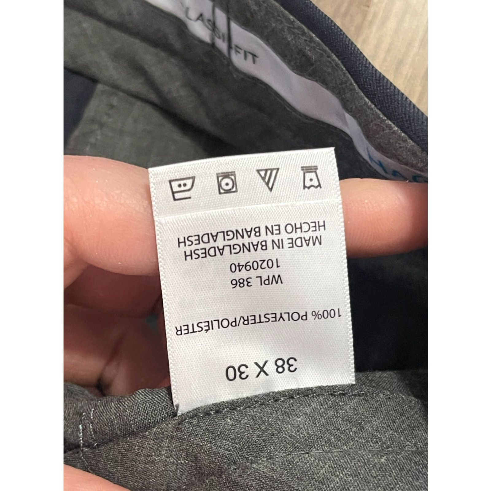 Haggar Haggar Mens Pants 38x30 Blue Classic Fit Pleated Dress Pants COOL18PRO Mens Clothing Pants Size US 38 / EU 54 - 7 Thumbnail