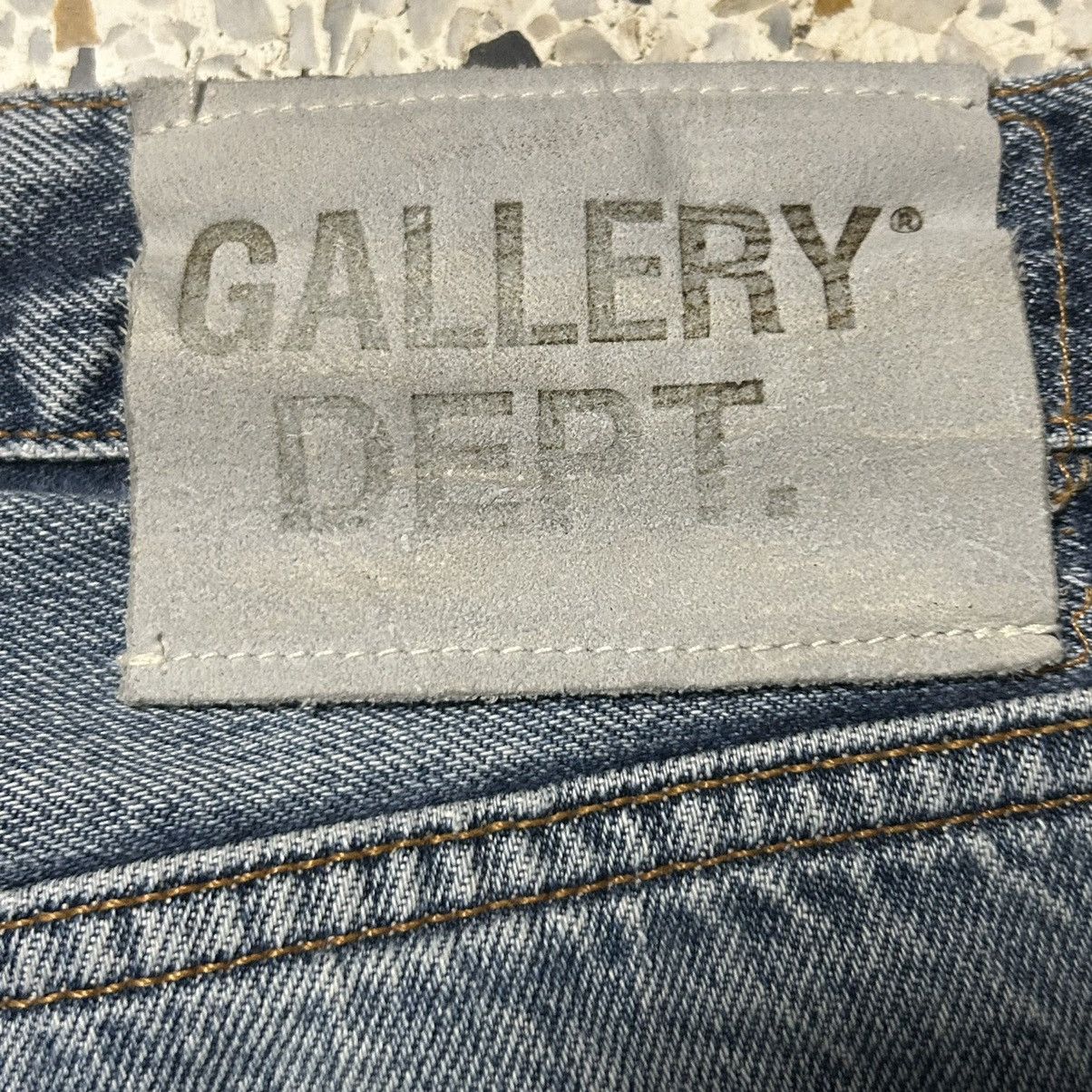 Gallery Dept. New Gallery Dept. Distressed Patchwork Straight Fit Jeans Size US 31 - 7 Thumbnail
