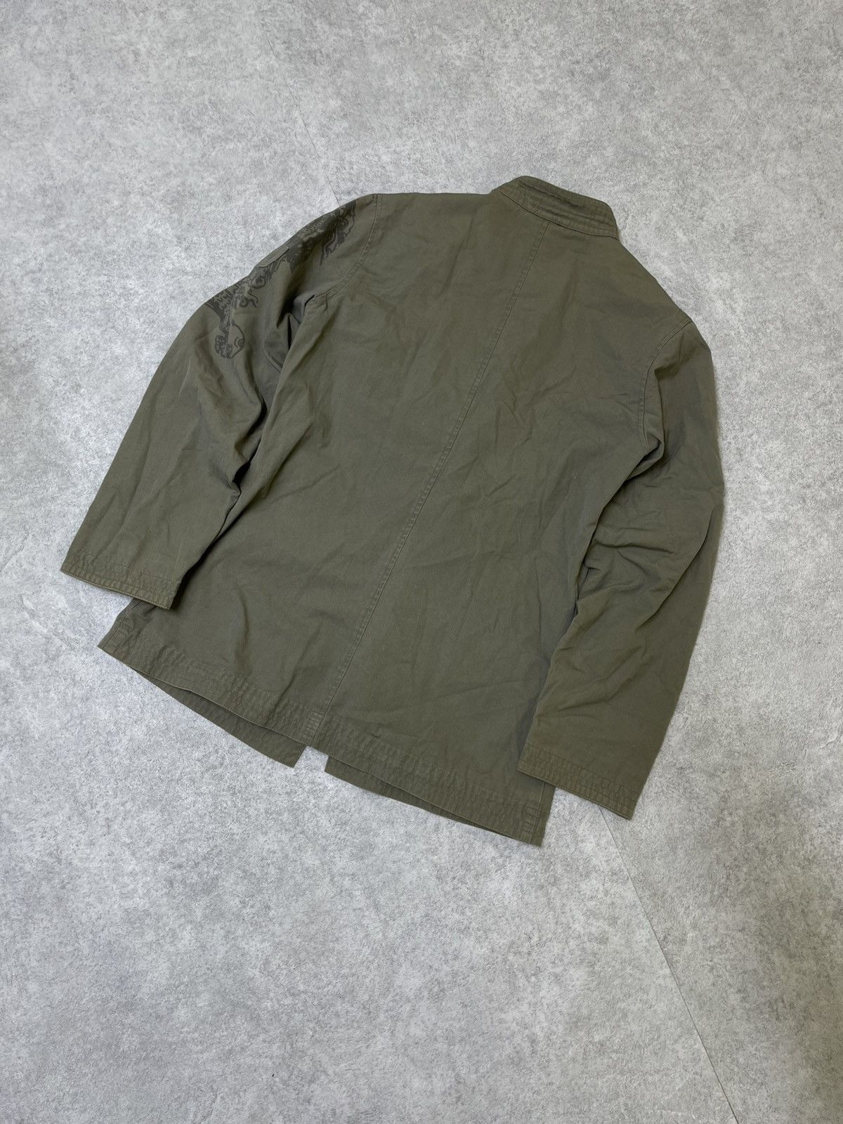 14th Addiction × If Six Was Nine × Le Grande Bleu (L.G.B.) Skull MilitaryGoth Ifsixwasnine Dragon Military Jacket Opium Size US M / EU 48-50 / 2 - 14 Thumbnail