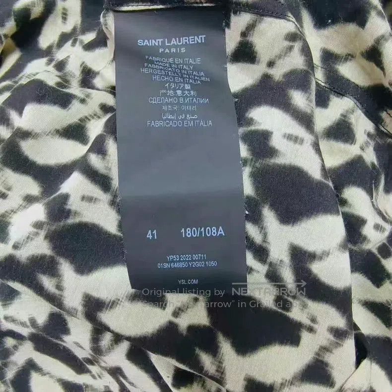 Saint Laurent Paris Saint Laurent Paris size 41 Floral Shirt Size US M / EU 48-50 / 2 - 5 Thumbnail