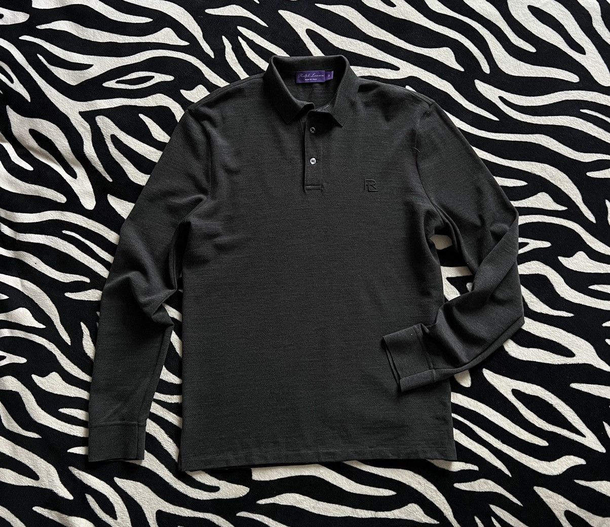Ralph Lauren Purple Label Ralph Lauren Purple Label wool long sleeve polo sweater RL Size US S / EU 44-46 / 1 - 13 Thumbnail