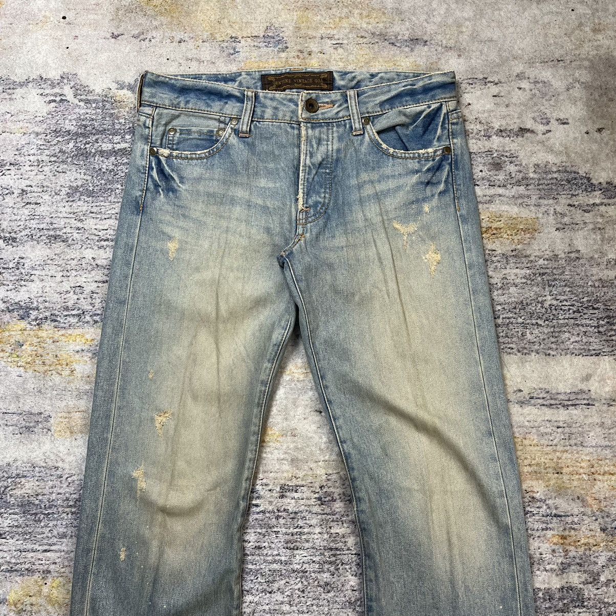 If Six Was Nine GOA Mud Wash distressed selvedge denim pants Size US 31 - 4 Thumbnail