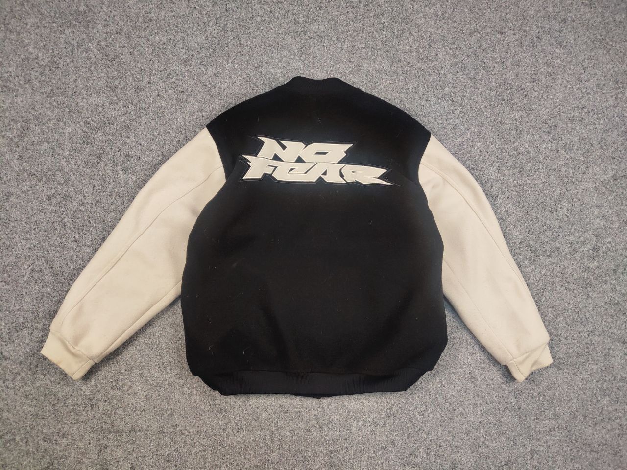 No Fear No Fear Black Varsity Bomber Jacket Vintage Y2K Style Size US S / EU 44-46 / 1 - 5 Thumbnail