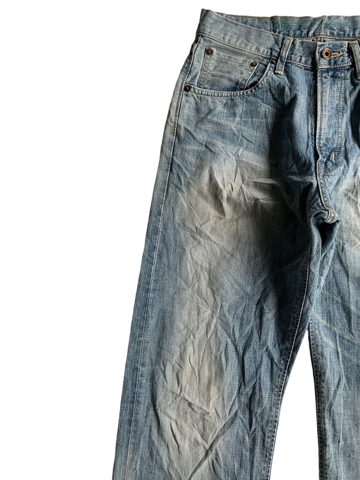 Edwin × Japanese Brand Edwin 505Z Selvedge Mudwash Distressed Denim Size US 29 - 13 Thumbnail
