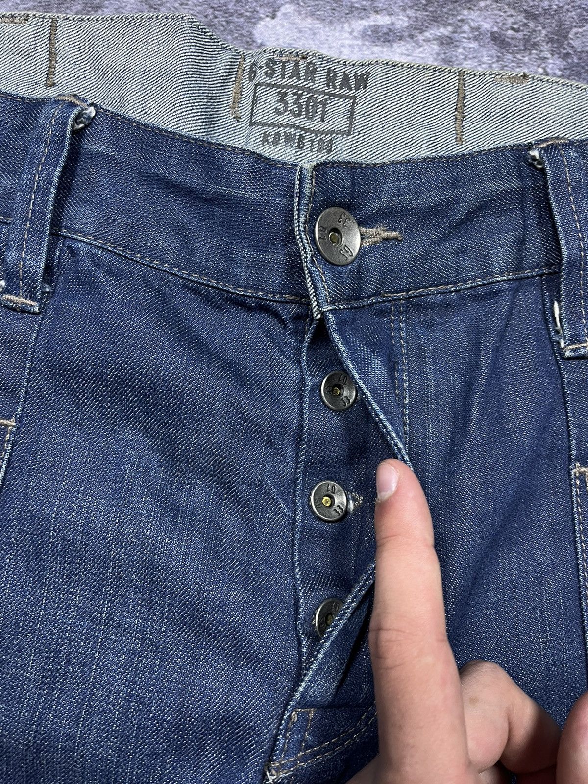 G-Star G-Star RAW Jeans Denim Vintage Streetwear Y2K Big Logo Size US 33 - 5 Thumbnail