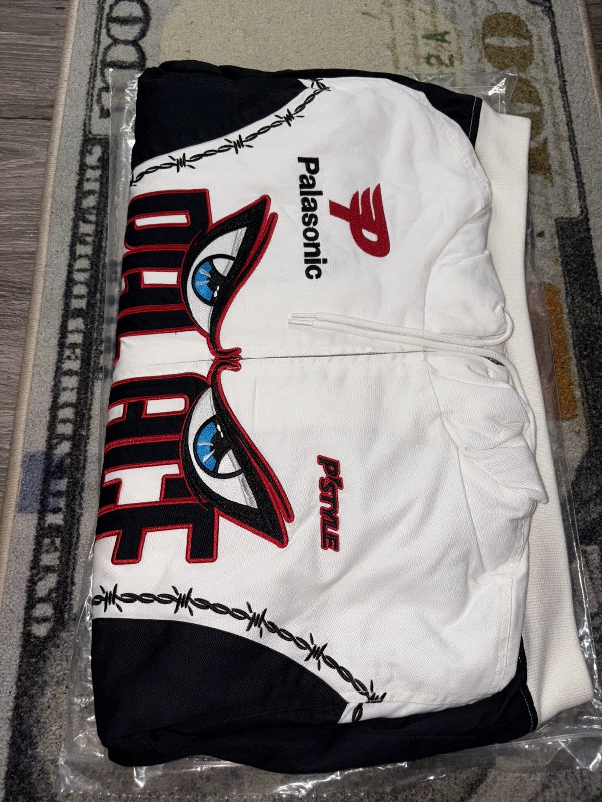 Palace Palace Need For P’s Jacket White Black Size US XL / EU 56 / 4 - 1 Thumbnail
