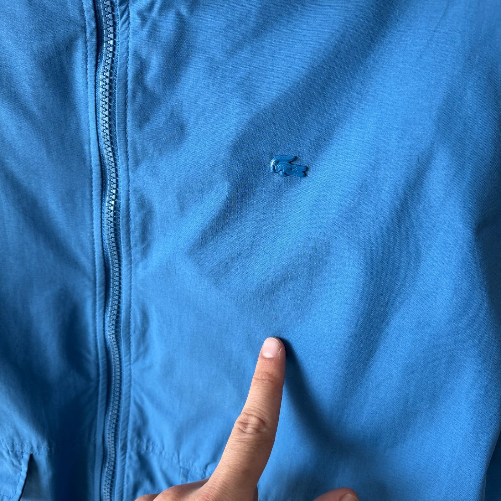 Lacoste Lacoste Vintage 00s Zip Jacket Blue Sample Metal Logo Size US L / EU 52-54 / 3 - 8 Thumbnail