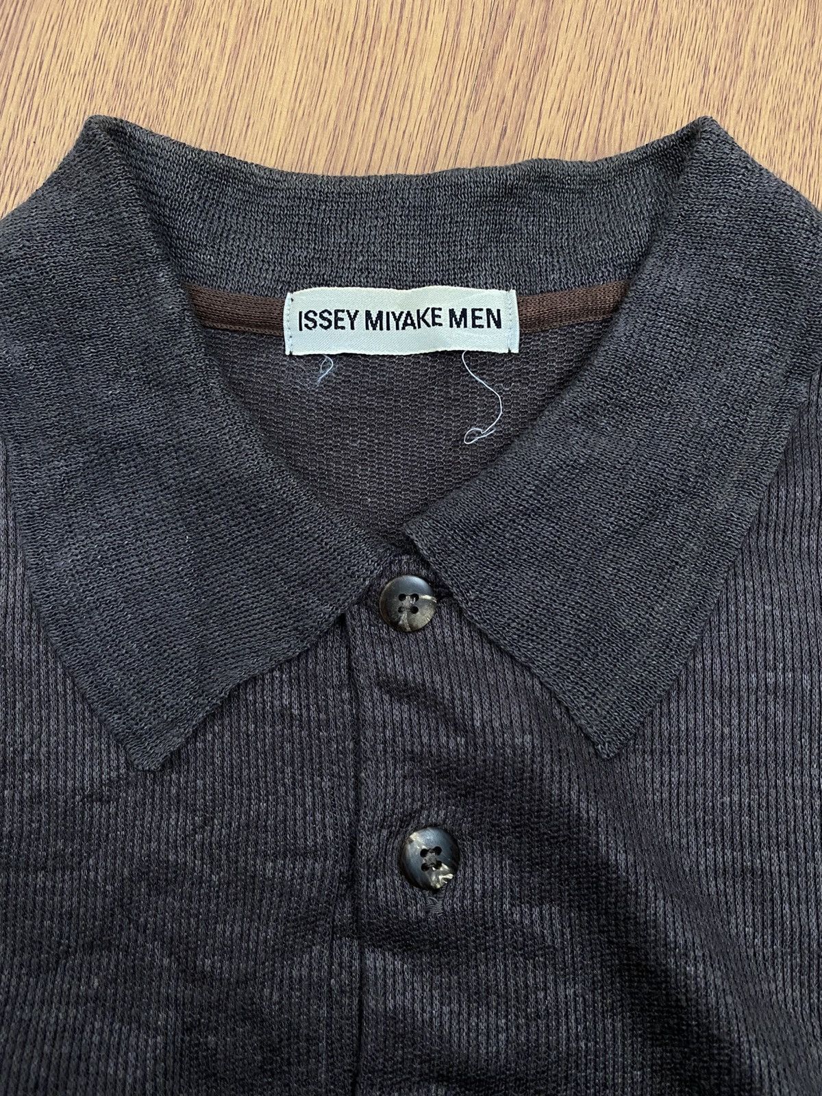 Issey Miyake Issey miyake men dark grey poloshirt Size US L / EU 52-54 / 3 - 2 Thumbnail