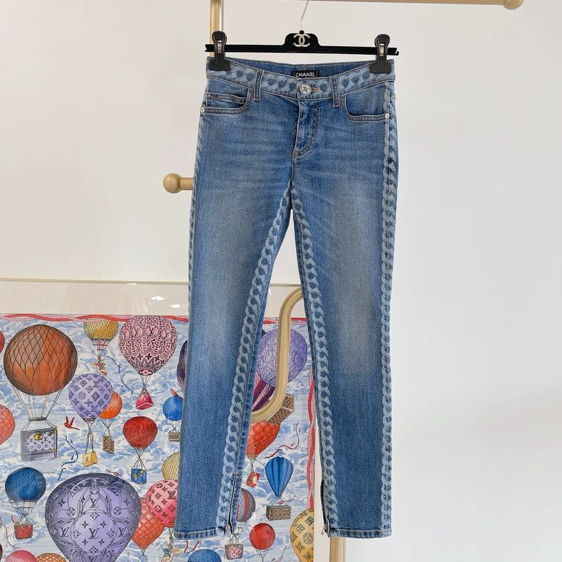 Chanel Chanel Blue jeans 2504-Nextarrow Size 42" / US 20 - 1 Thumbnail