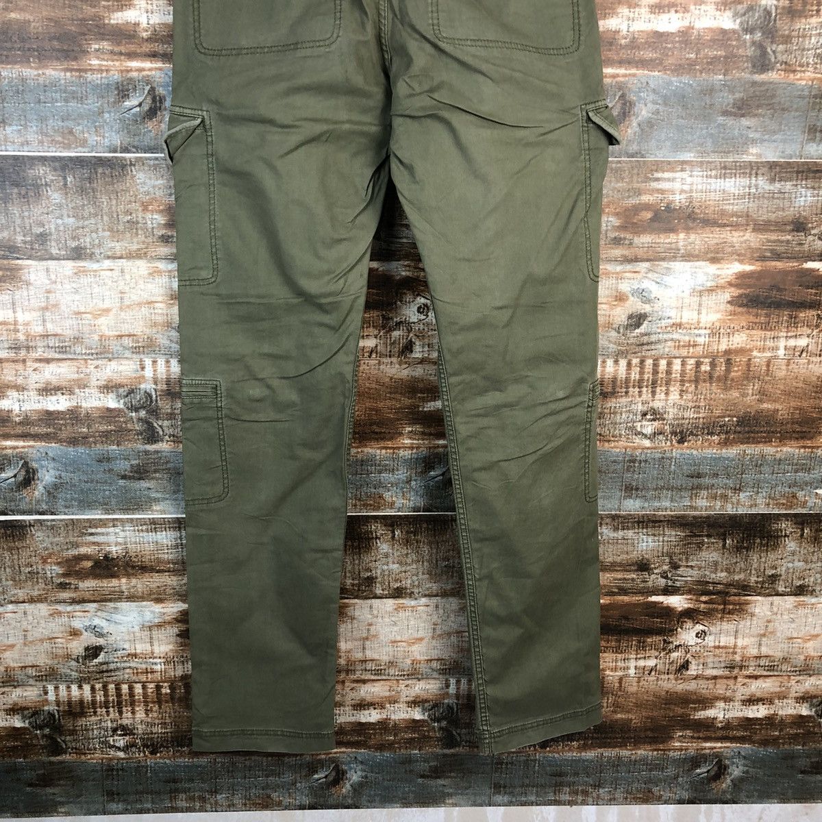 Japanese Brand DL Design Work Green Cargo Multipocket Pants #C634 Size US 31 - 17 Thumbnail