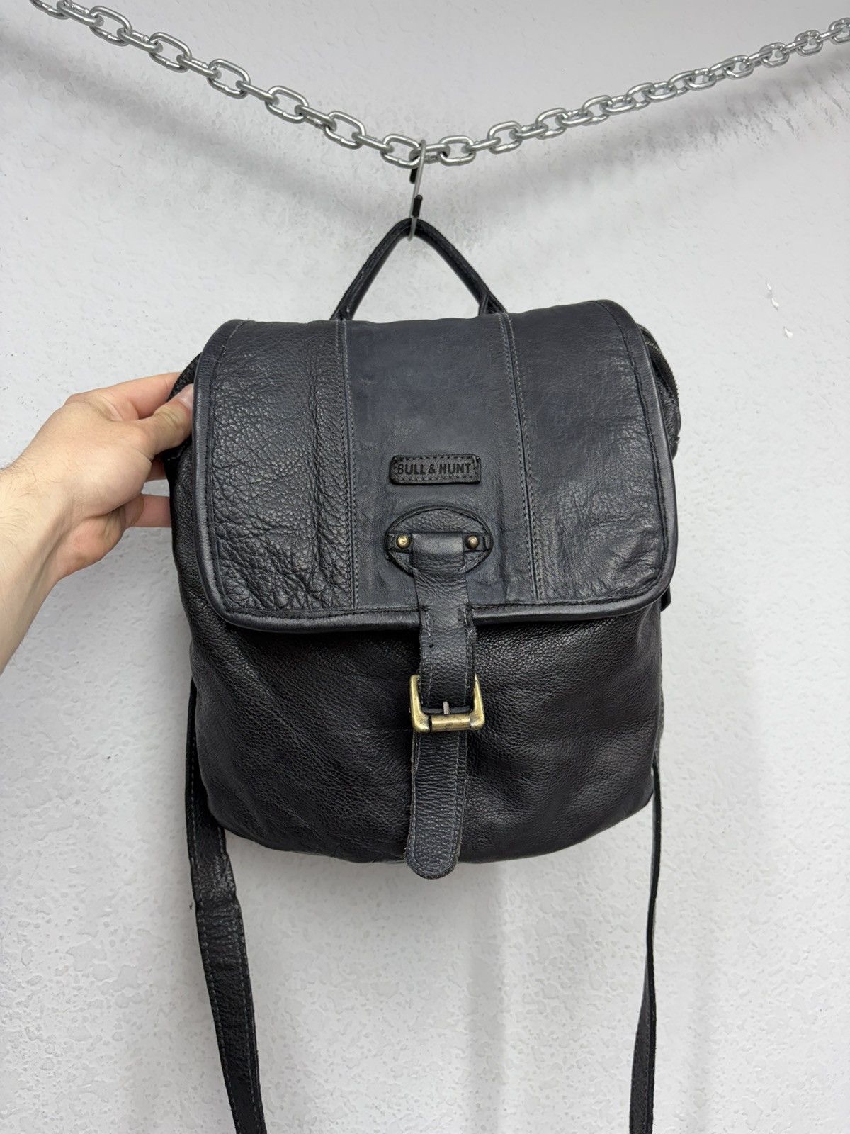KMRii Vintage Leather Backpack Shoulder Bag 2Way Y2K Distressed Size ONE SIZE - 21 Thumbnail