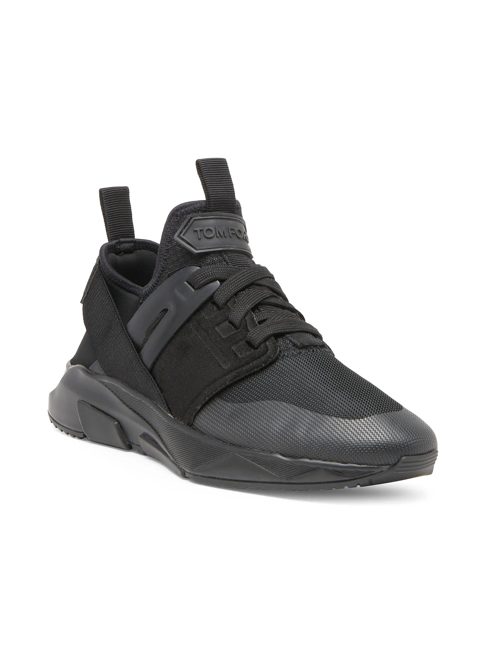 Tom Ford os11x0226 Size: 7 TF / Mesh Low-Top Sneakers in Black Size US 7 / EU 40 - 2 Thumbnail