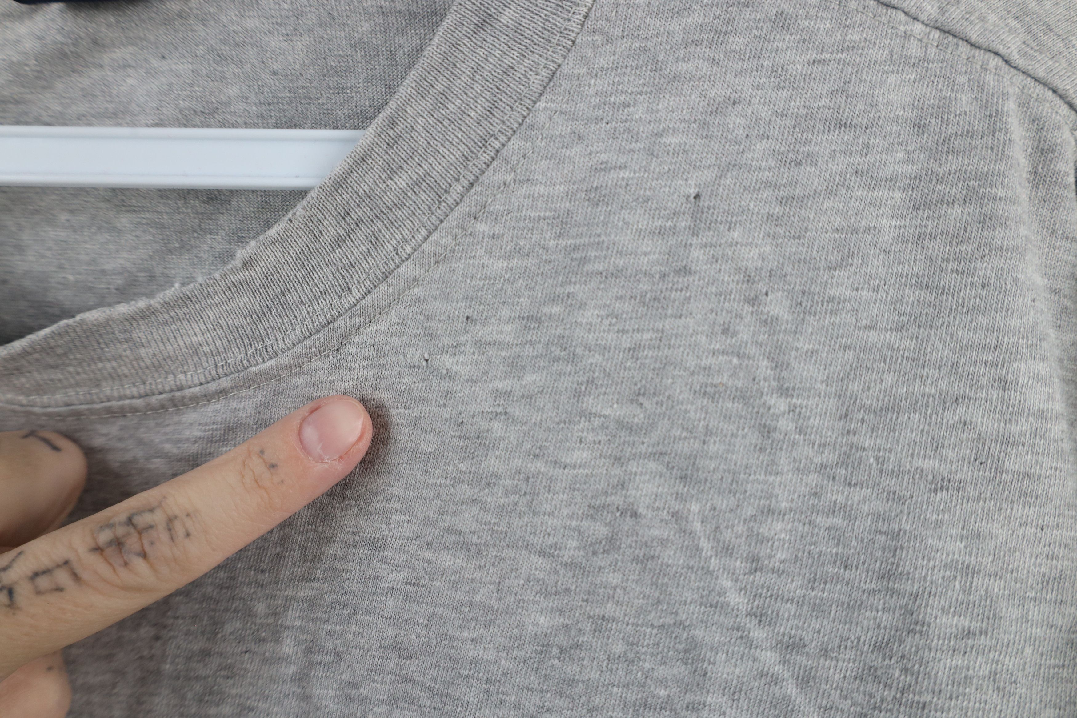 Lands' End × Vintage Vintage 90s Lands End Blank Short Sleeve T-Shirt Gray Cotton Size US L / EU 52-54 / 3 - 8 Thumbnail