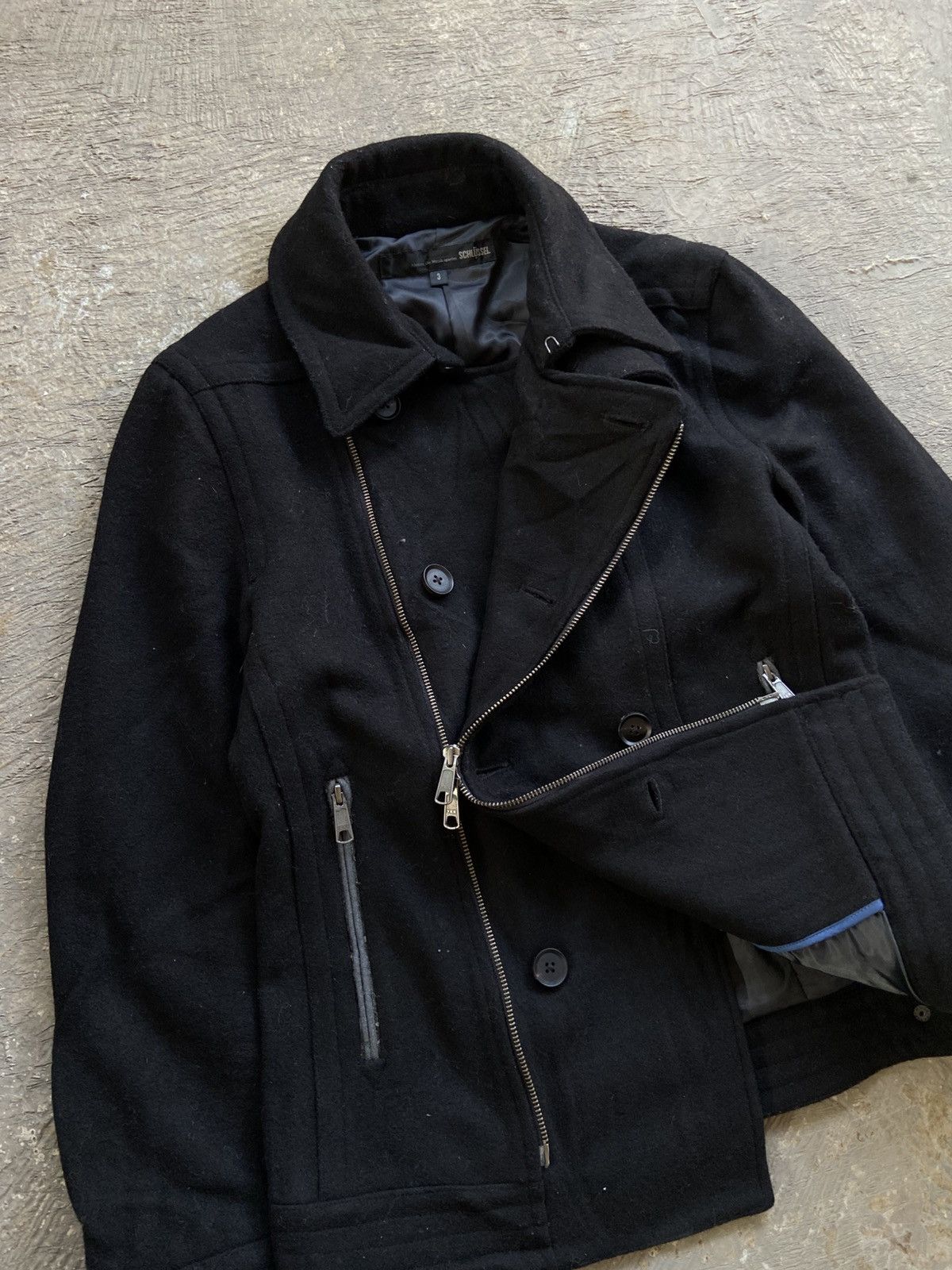 Schlussel 2000s Schlussel - Vkei Style Wool Riders Jacket Size US M / EU 48-50 / 2 - 4 Thumbnail
