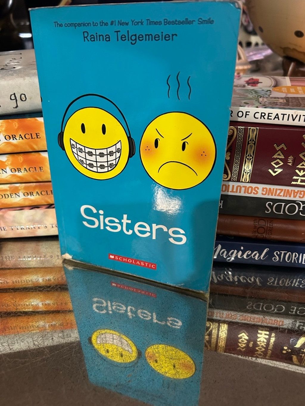 Other Unisex Scholastic Sisters Graphic Novel One Size Blue Yellow Size ONE SIZE - 1 Thumbnail