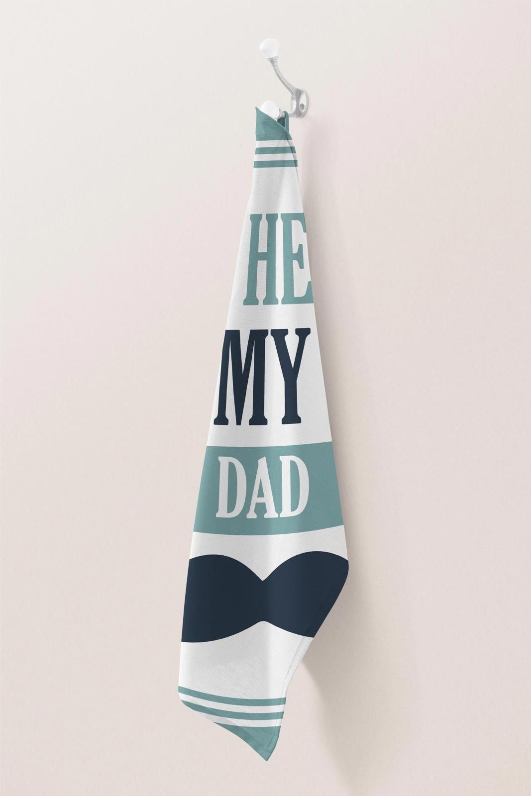 Designer Personalized Golf Towel for Dad - My Hero Gift for Fathers Size ONE SIZE - 3 Thumbnail