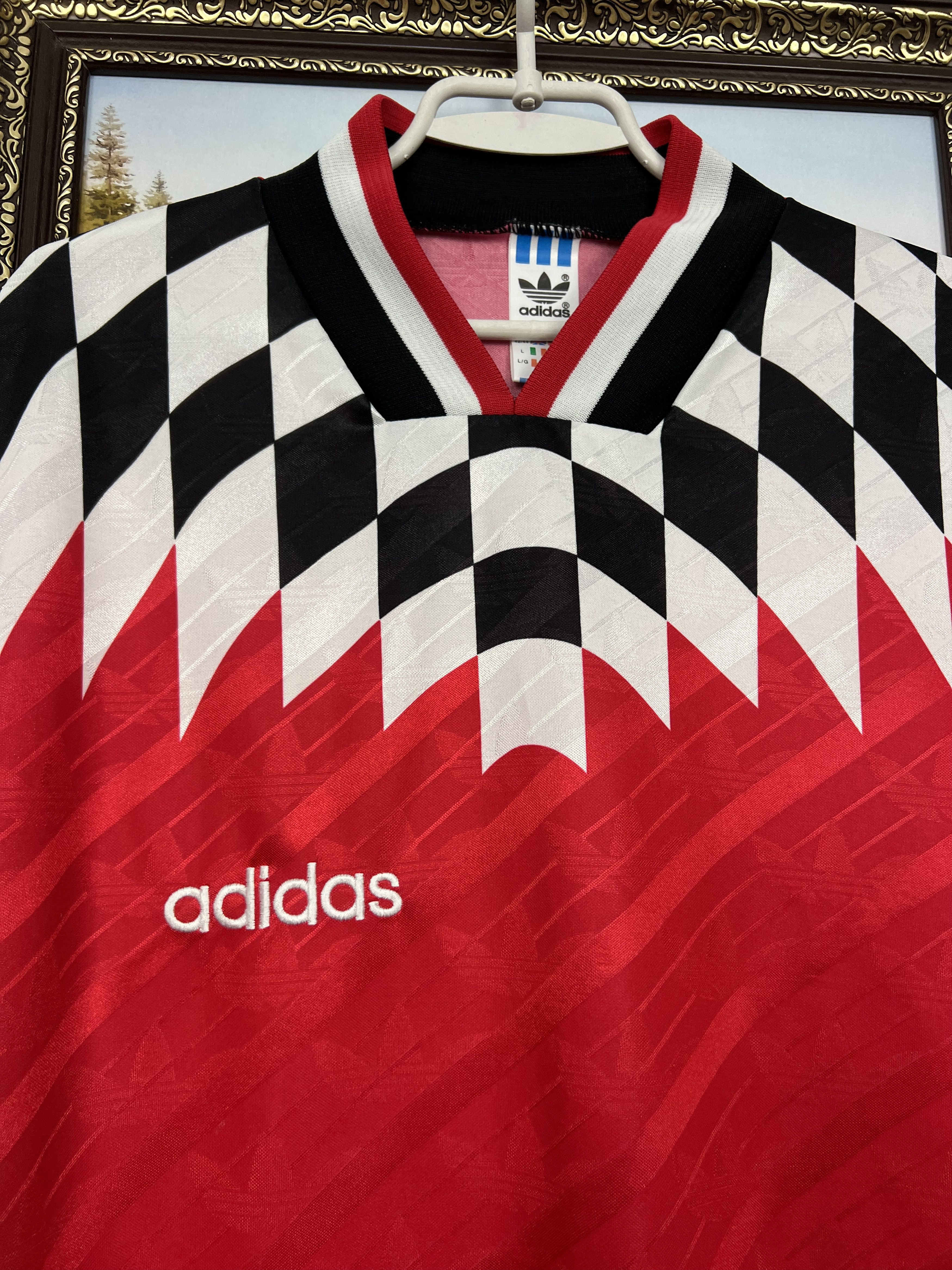 Adidas Georgia Home football shirt 1994 Soccer Adidas Long Sleeve Size US L / EU 52-54 / 3 - 3 Thumbnail