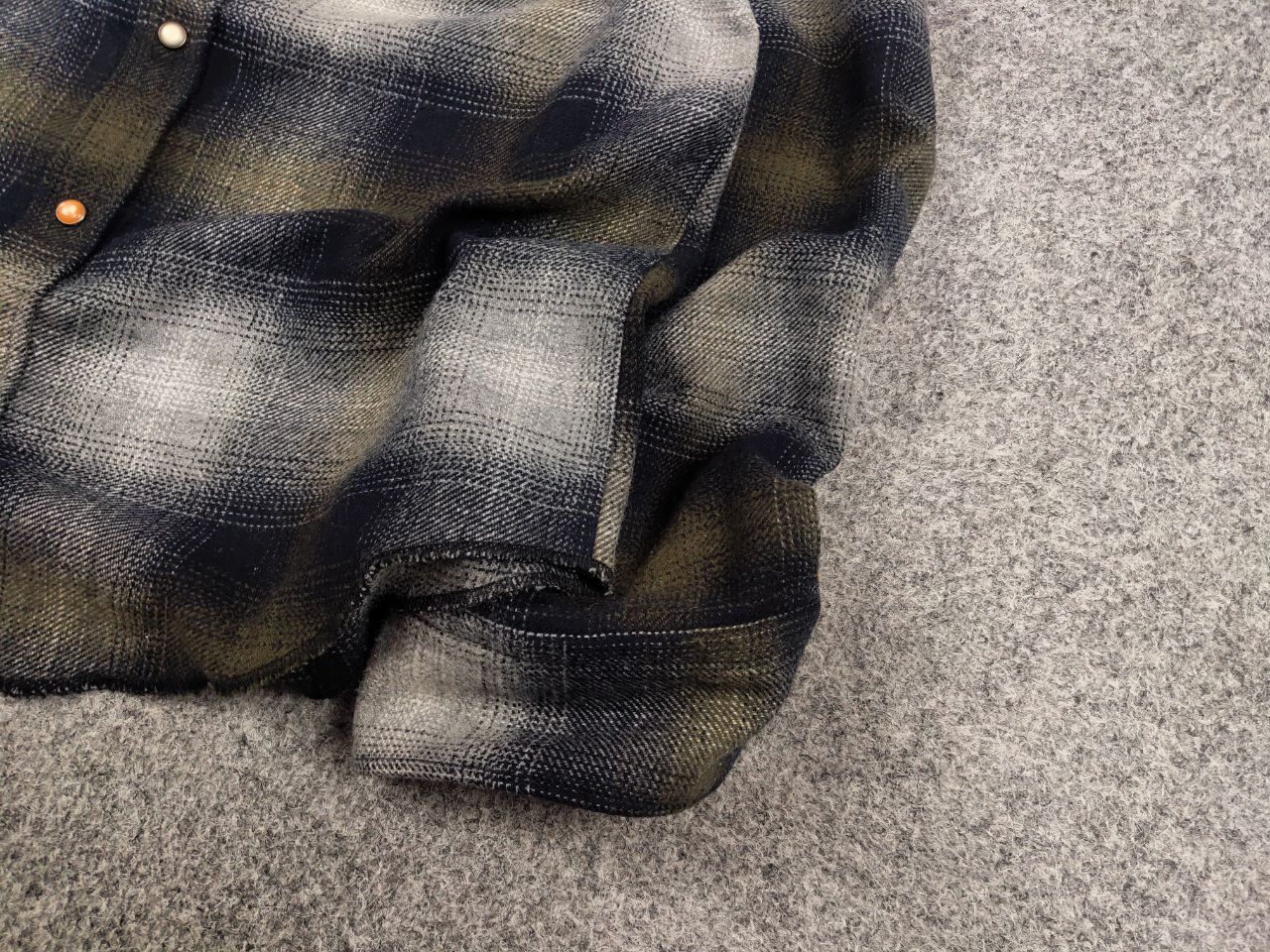 Hugo Boss Boss Orange Overshirt Flannel Checkered Wool Blend Shirt Size US XL / EU 56 / 4 - 5 Thumbnail
