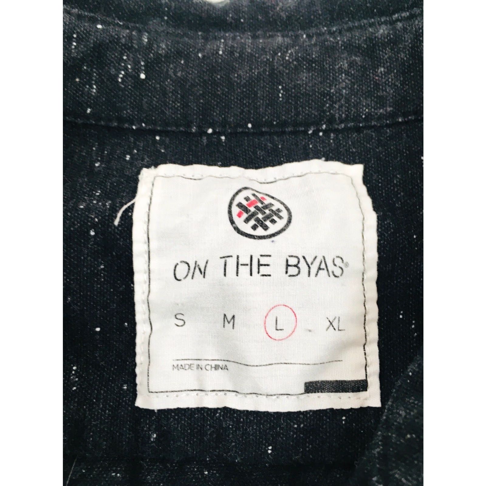 Vintage On The Byas Shirt Mens Large Black Long Sleeve Floral Print Button Up Size US L / EU 52-54 / 3 - 6 Thumbnail