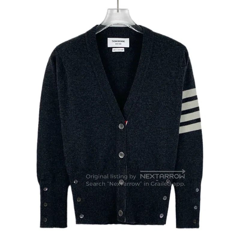 Thom Browne Thom Browne Dark gray cardigan Size US XXS / EU 40 - 1 Thumbnail