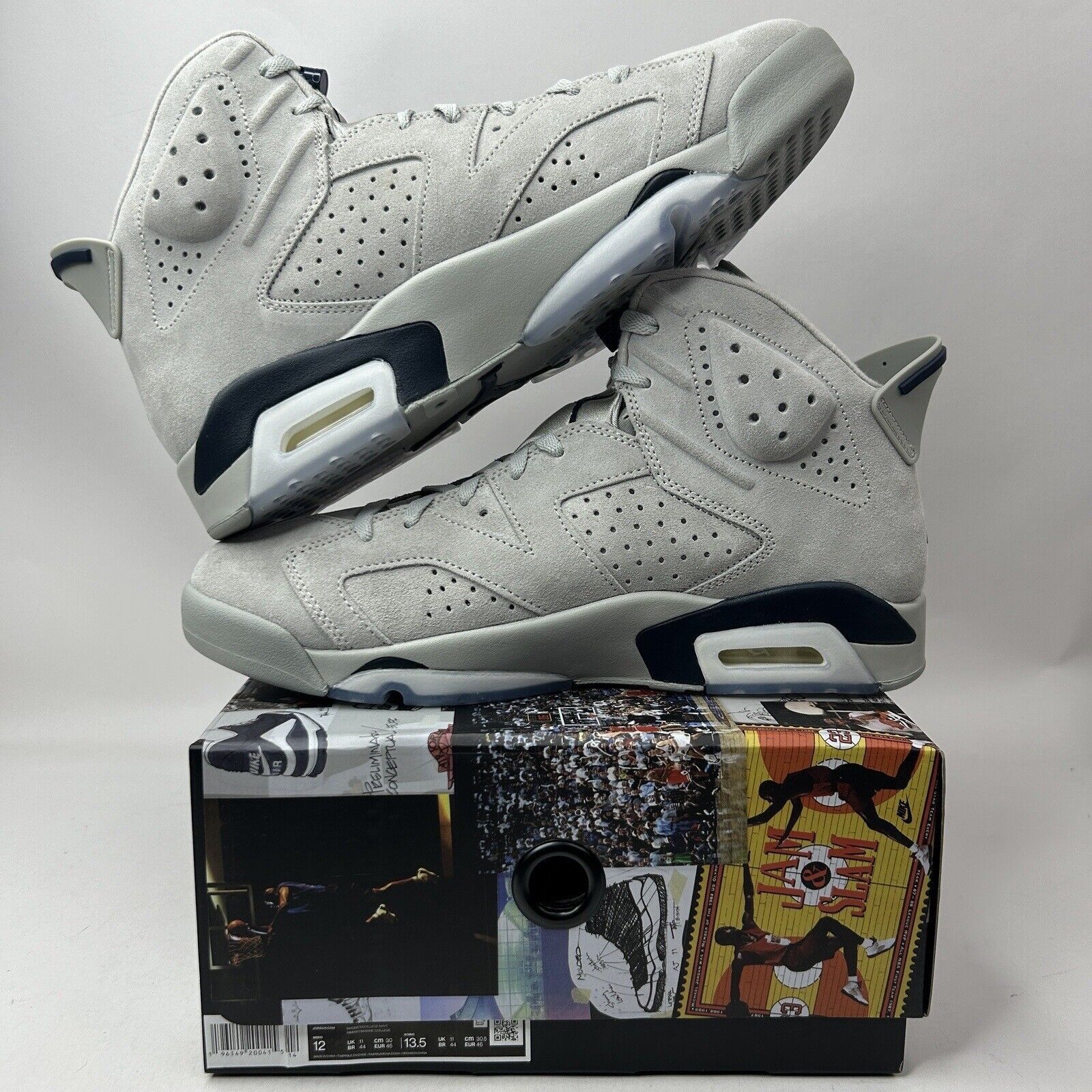 Nike Nike Air Jordan 6 Retro “Georgetown” 2023 Size US 12 / EU 45 - 3 Thumbnail