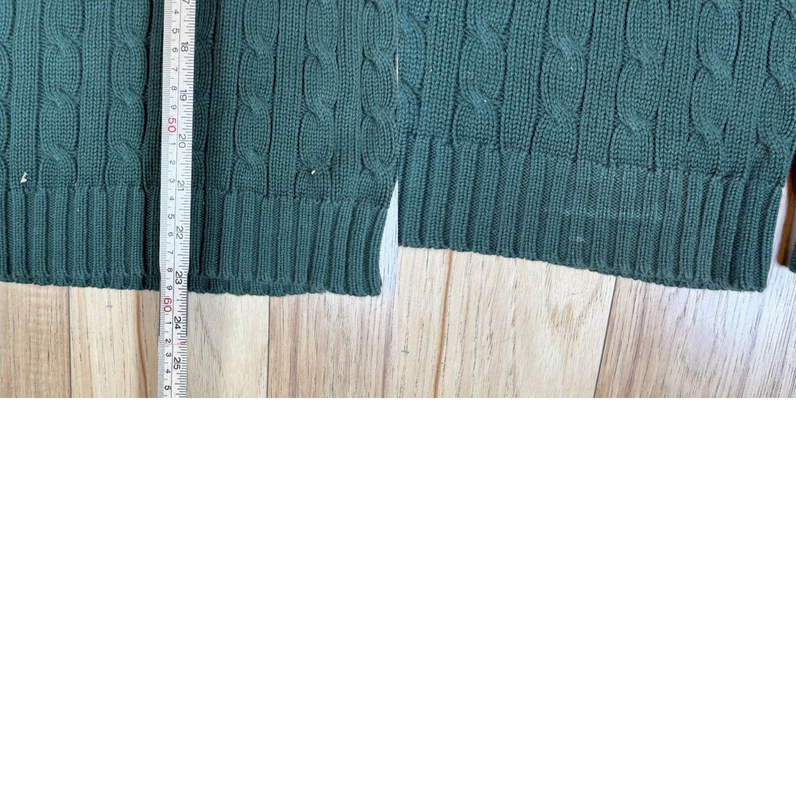Ralph Lauren VINTAGE Ralph Lauren Sport Sweater Women’s Small Cable-Knit Crew Neck Green Pullover S Women’s Crew Neck Green Sports Styling Size S / US 4 / IT 40 - 8 Thumbnail