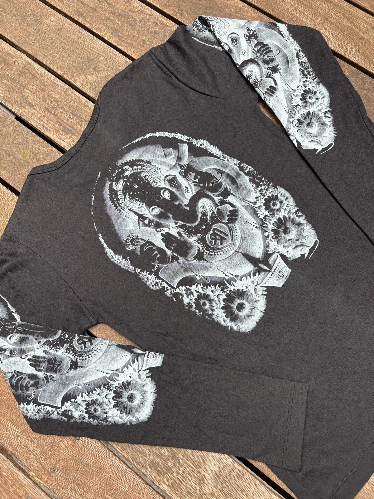 Vintage T-shirt vintage Rare Ganesh Hindu AOP Size L / US 10 / IT 46 - 8 Thumbnail