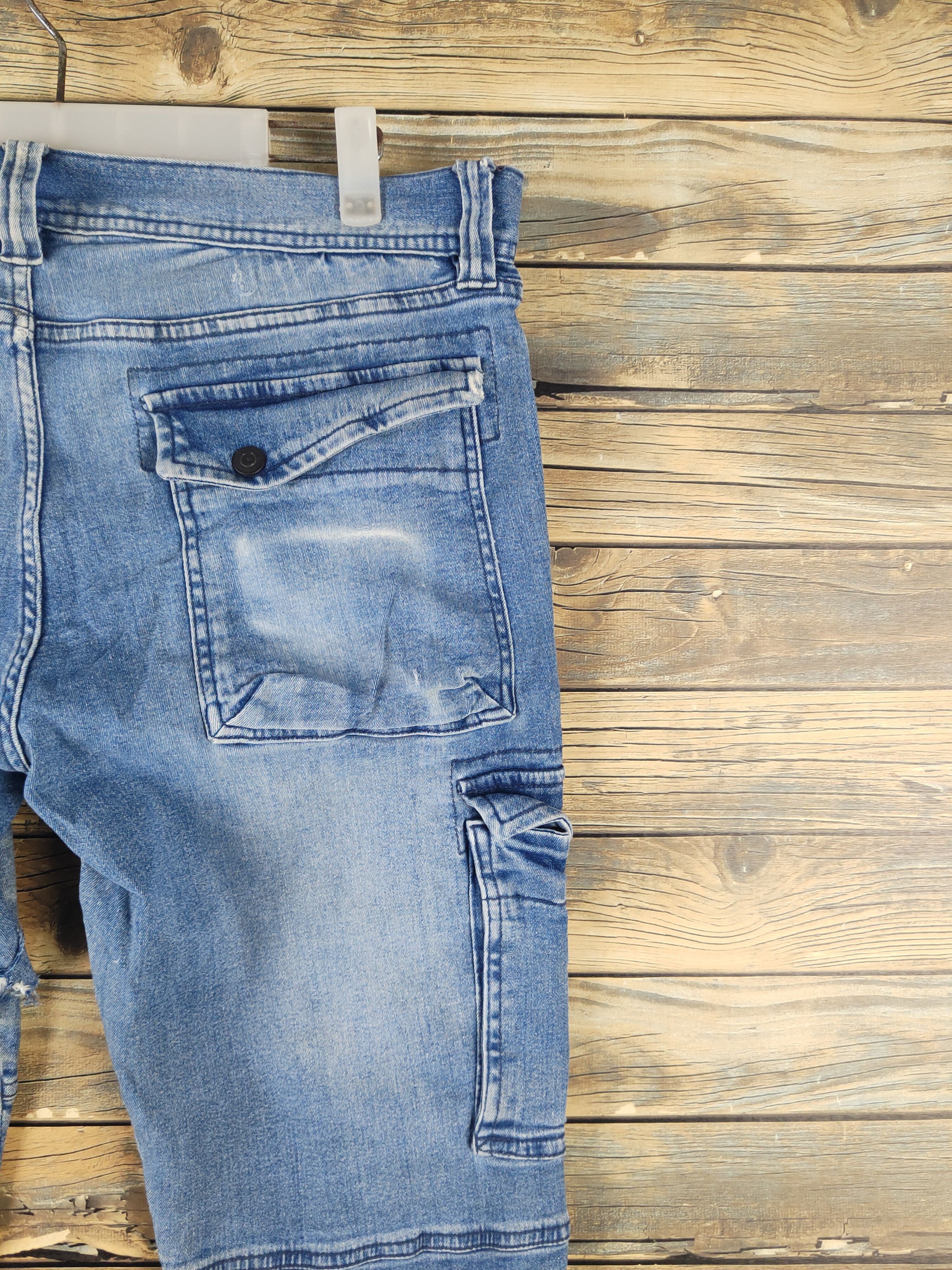 Vintage DL Tora Blue Distressed Ripped Jeans #2121 Size US 35 - 13 Thumbnail
