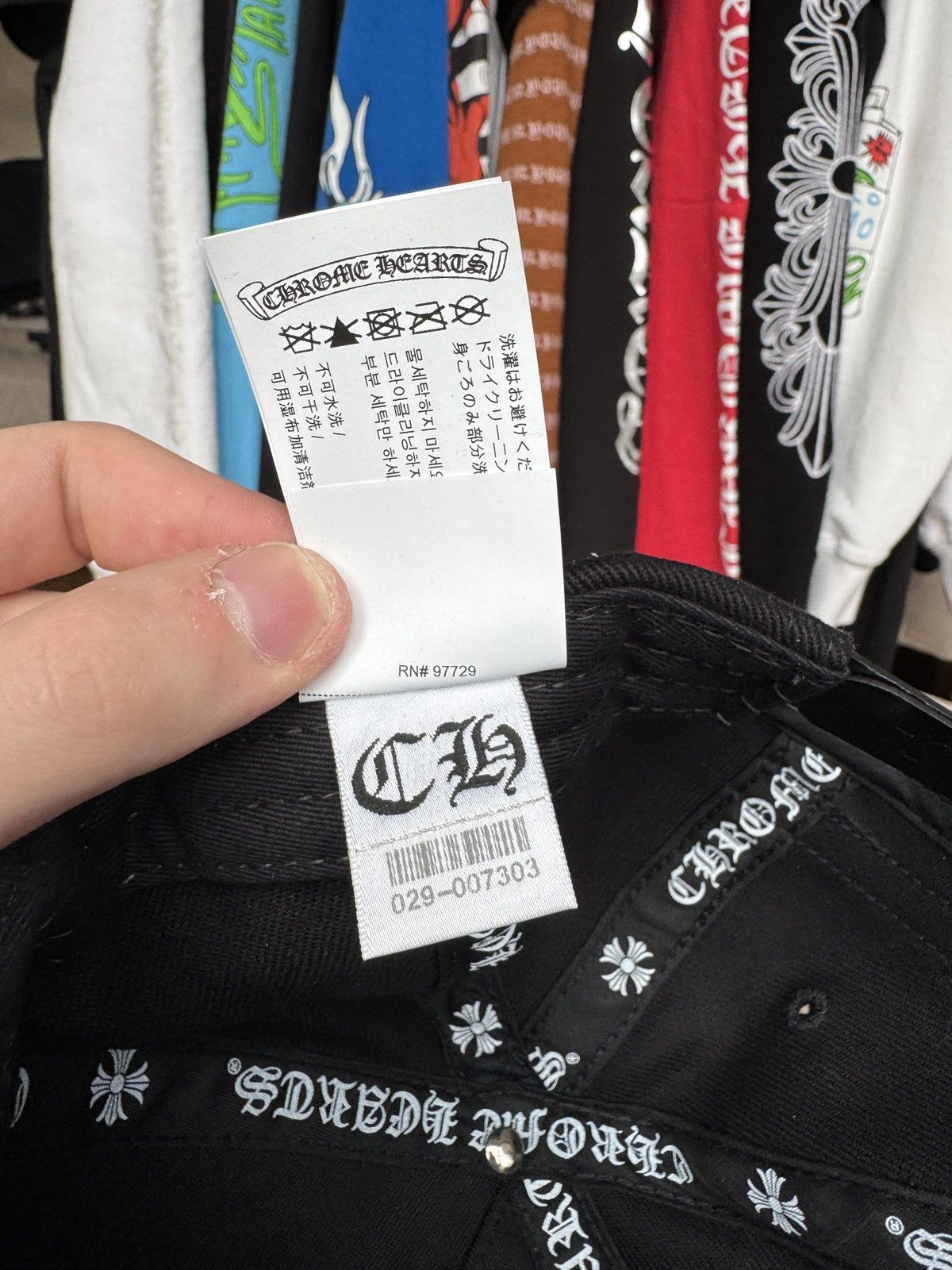 Chrome Hearts Chrome Hearts RS3 White Crosses 3 Baseball Hat Size ONE SIZE - 11 Thumbnail