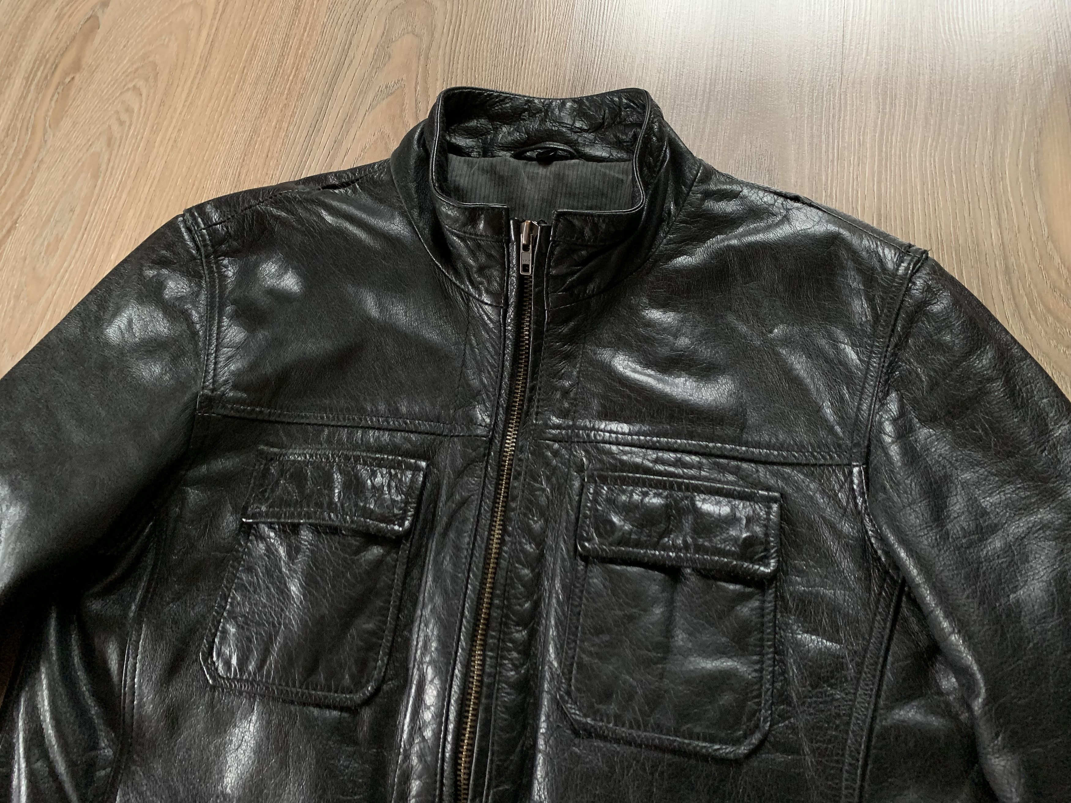 Other Jules Black Buffalos Skin Leather Multi Pocket Jacket Size US L / EU 52-54 / 3 - 6 Thumbnail
