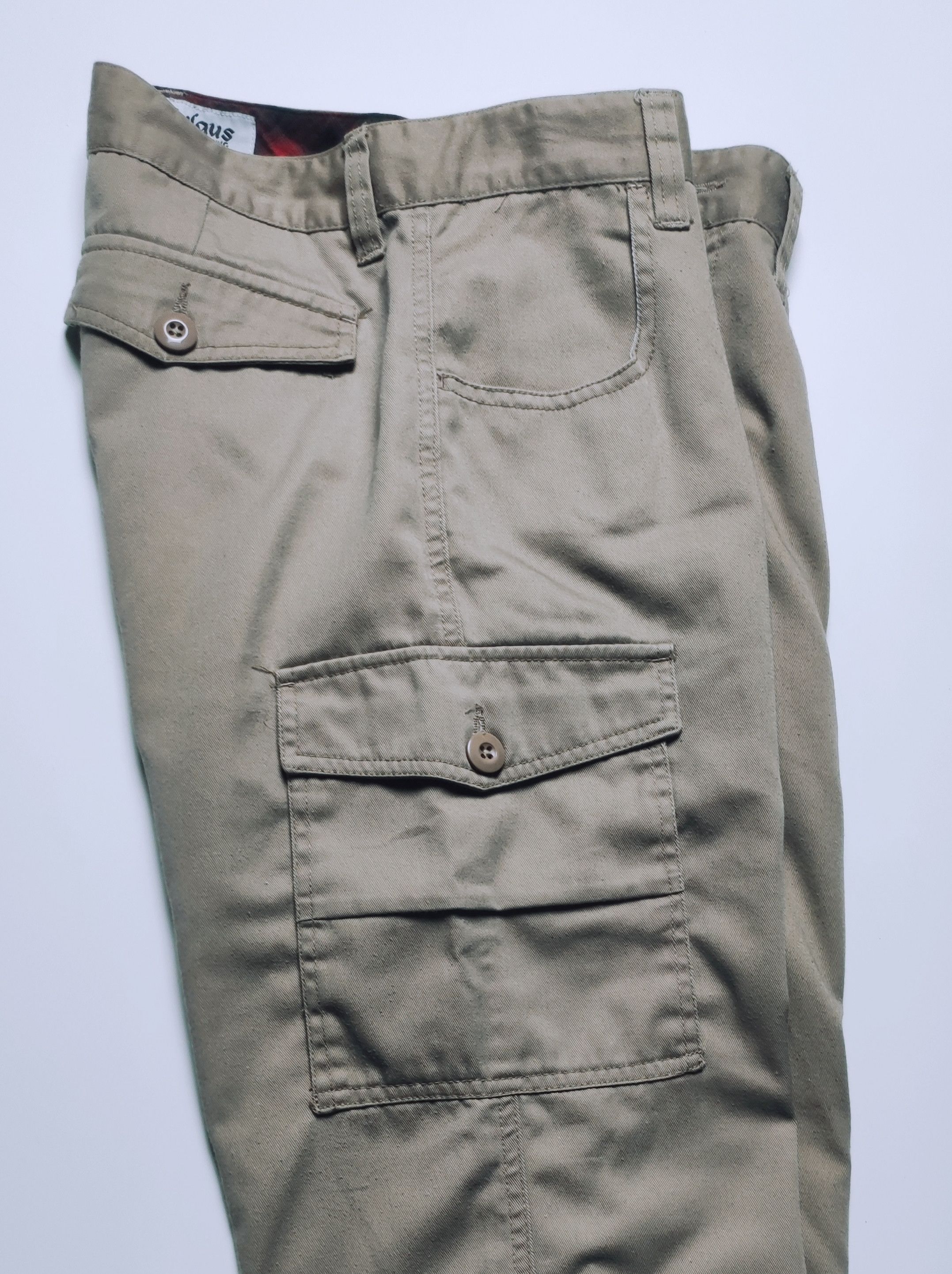 Japanese Brand Nylaus Punk Inspired Multipocket Cargo 4/5 Pants Size US 31 - 4 Thumbnail