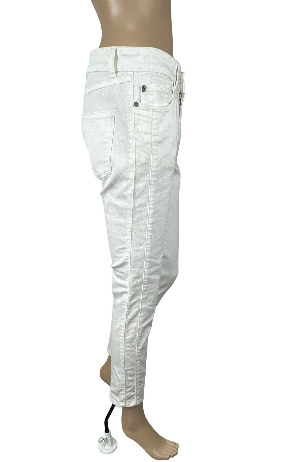 Alexander McQueen Alexander McQueen White Crop Jeans Skinny size 42 Size 28" / US 6 / IT 42 - 7 Thumbnail