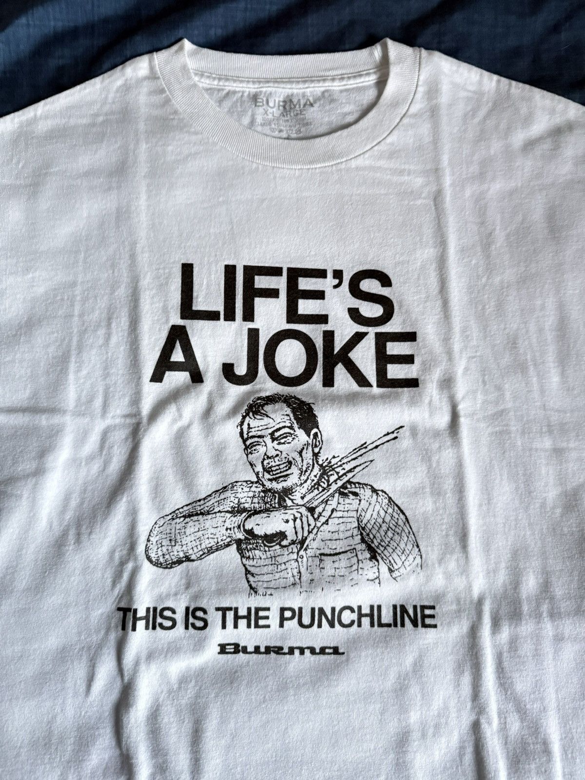 Burma Burma Life’s A Joke Tee 2012 Size US XL / EU 56 / 4 - 2 Thumbnail