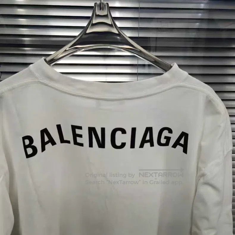Balenciaga Balenciaga Back Logo Short Sleeve Size US L / EU 52-54 / 3 - 2 Thumbnail