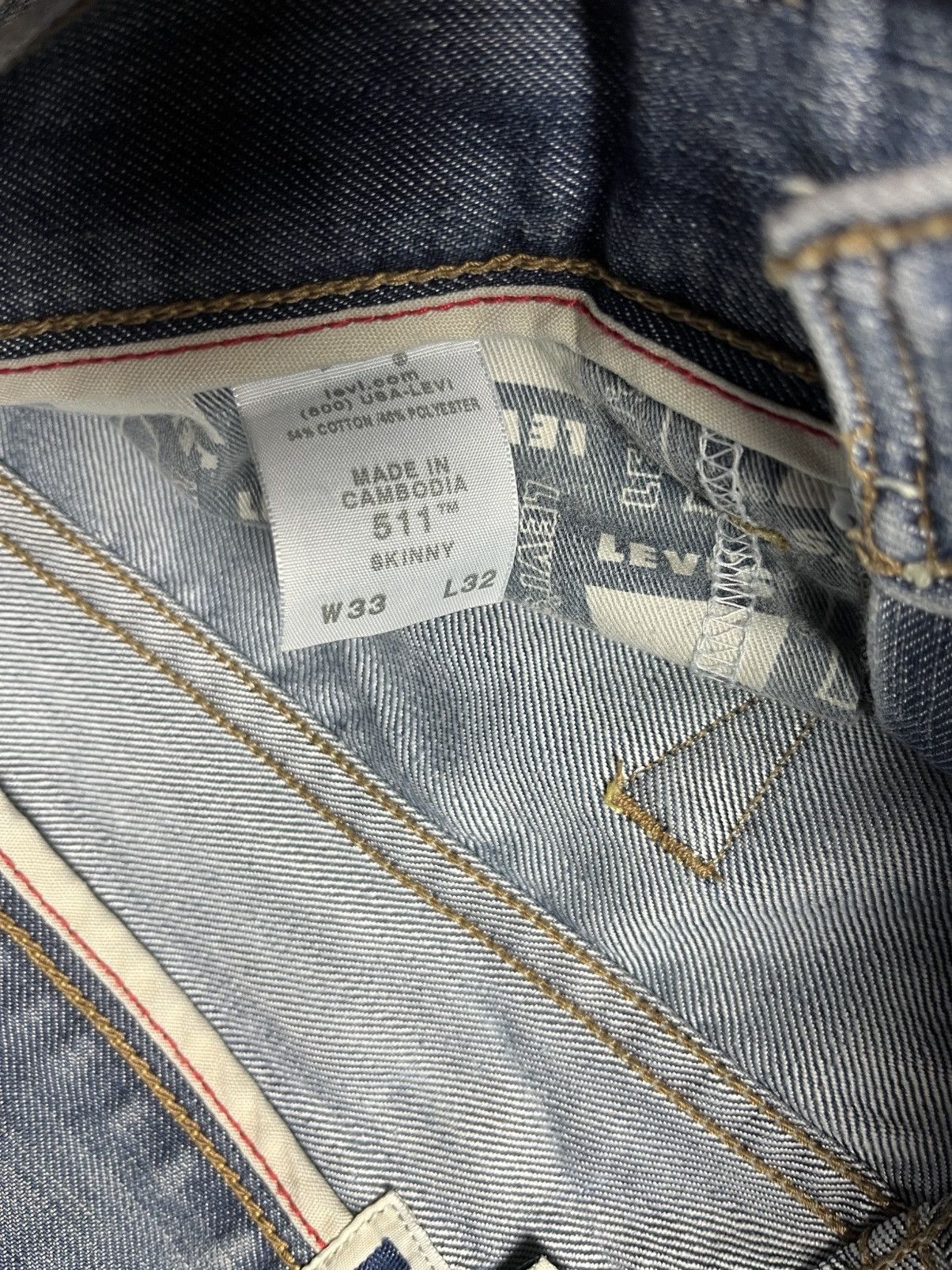 Levi's Vintage Levis 511 denim jeans skinny size 33/32 Size US 33 - 5 Thumbnail