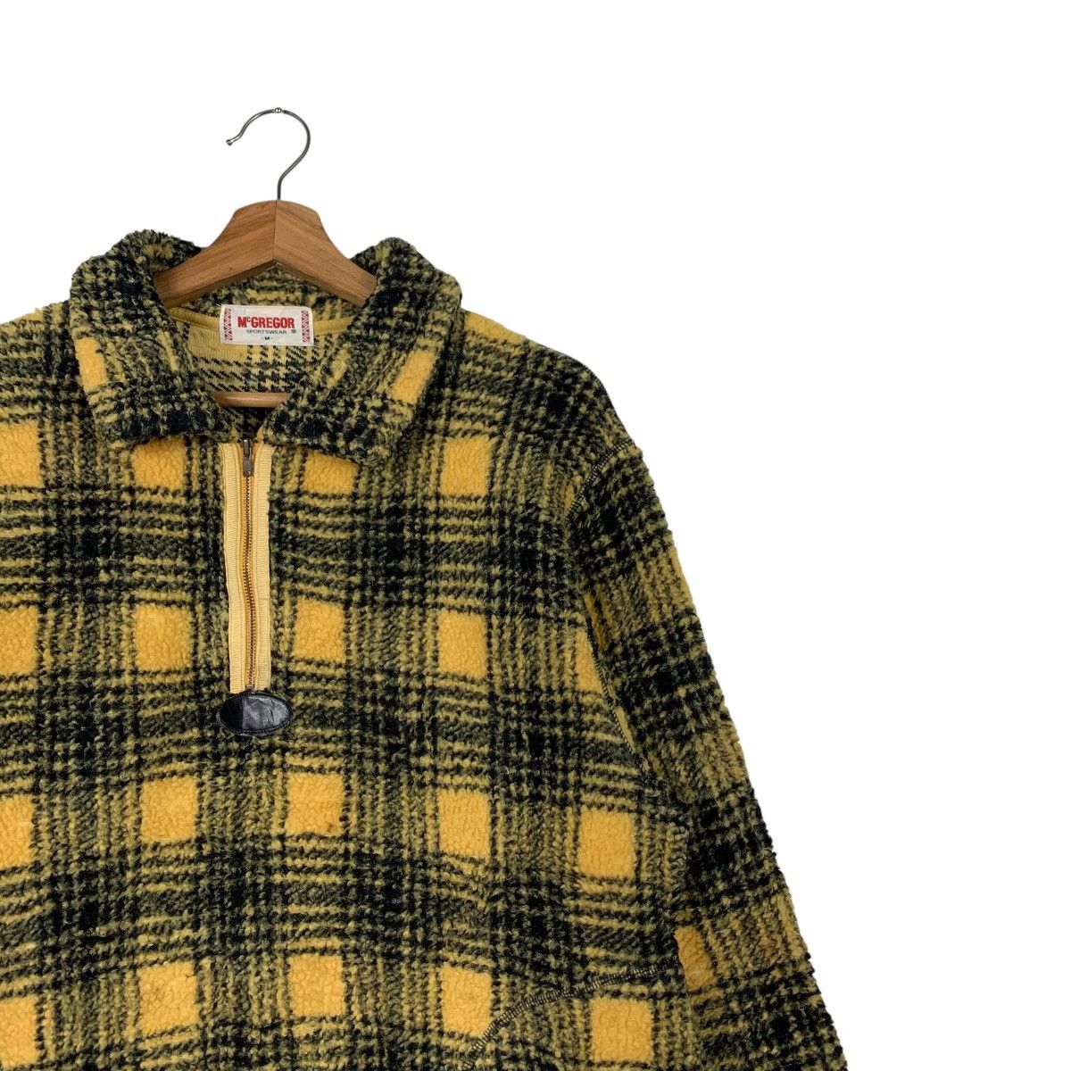 McGregor 90's MCREGOR Yellow Tartan Half Zip Sweater #2085-C91 Size US M / EU 48-50 / 2 - 5 Thumbnail