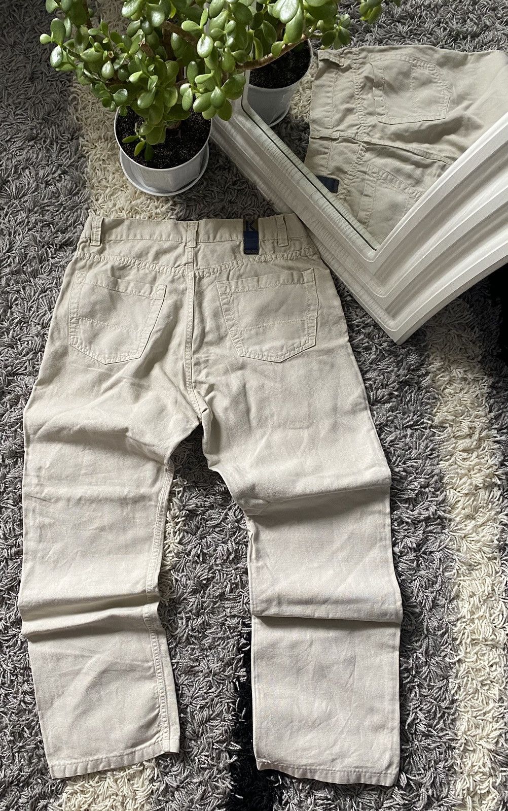 Kenzo × Vintage Kenzo homme linen pants vintage Size US 34 / EU 50 - 2 Thumbnail