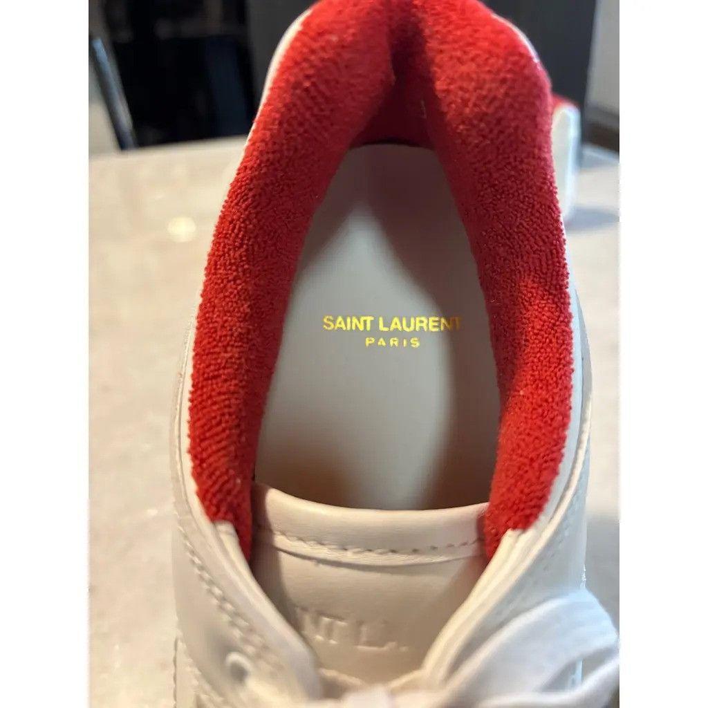 Saint Laurent Paris oc11z0126 807705 SL/61 Low-Top Sneakers in Smooth Leather Size US 6 / EU 39 - 6 Thumbnail