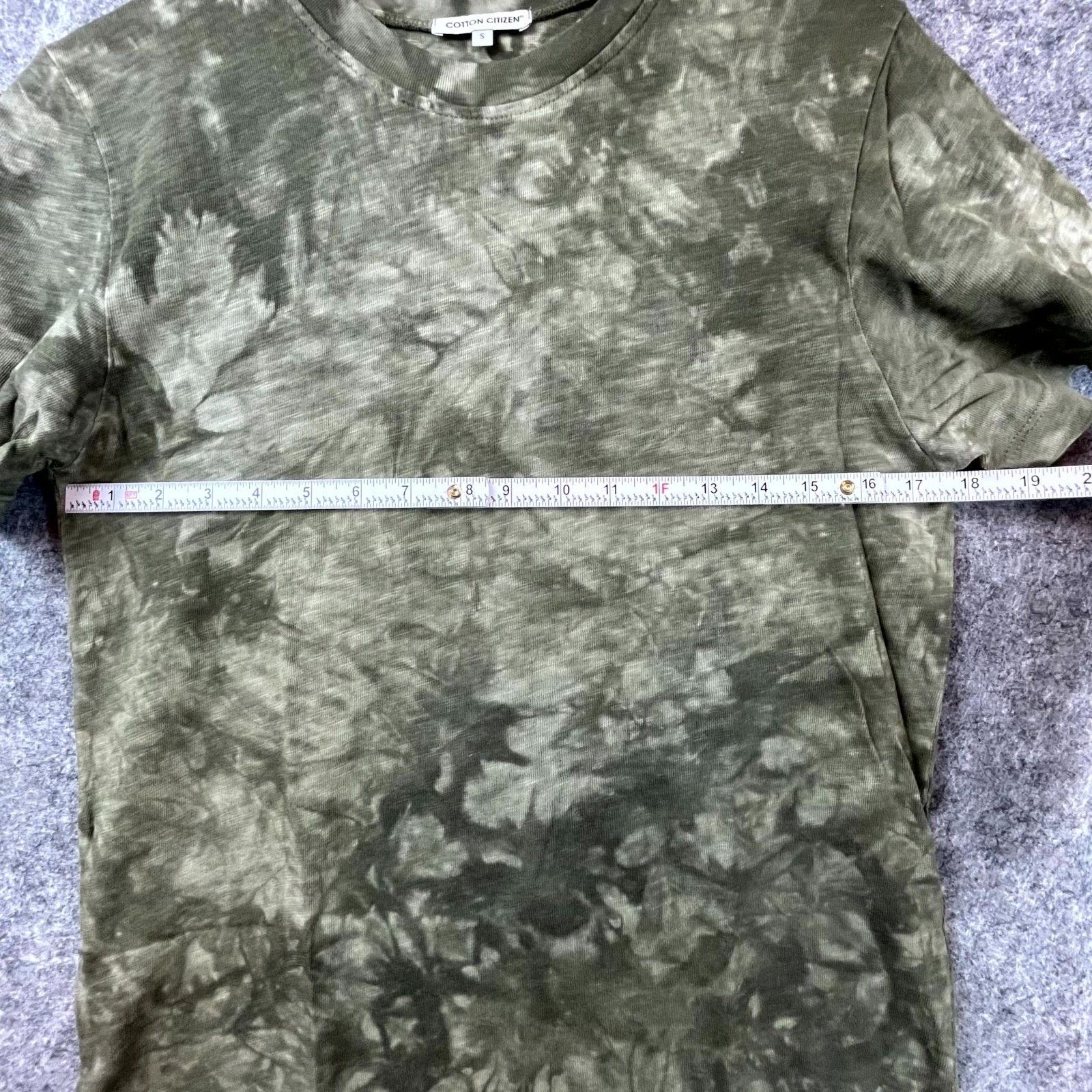 COTTONCITIZEN Cotton Citizen Presley T-Shirt Mens Small Grey Green Tie Dye Size US S / EU 44-46 / 1 - 4 Thumbnail
