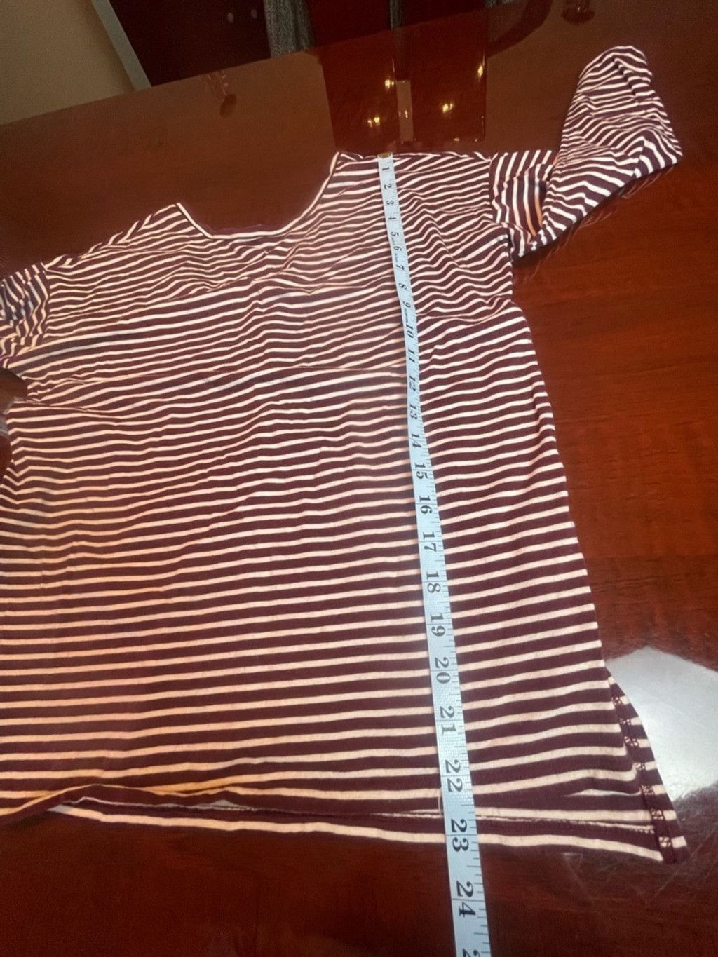 Loft LOFT Ann Taylor Striped Boatneck Top Cotton Blend Sz M Size M / US 6-8 / IT 42-44 - 6 Thumbnail