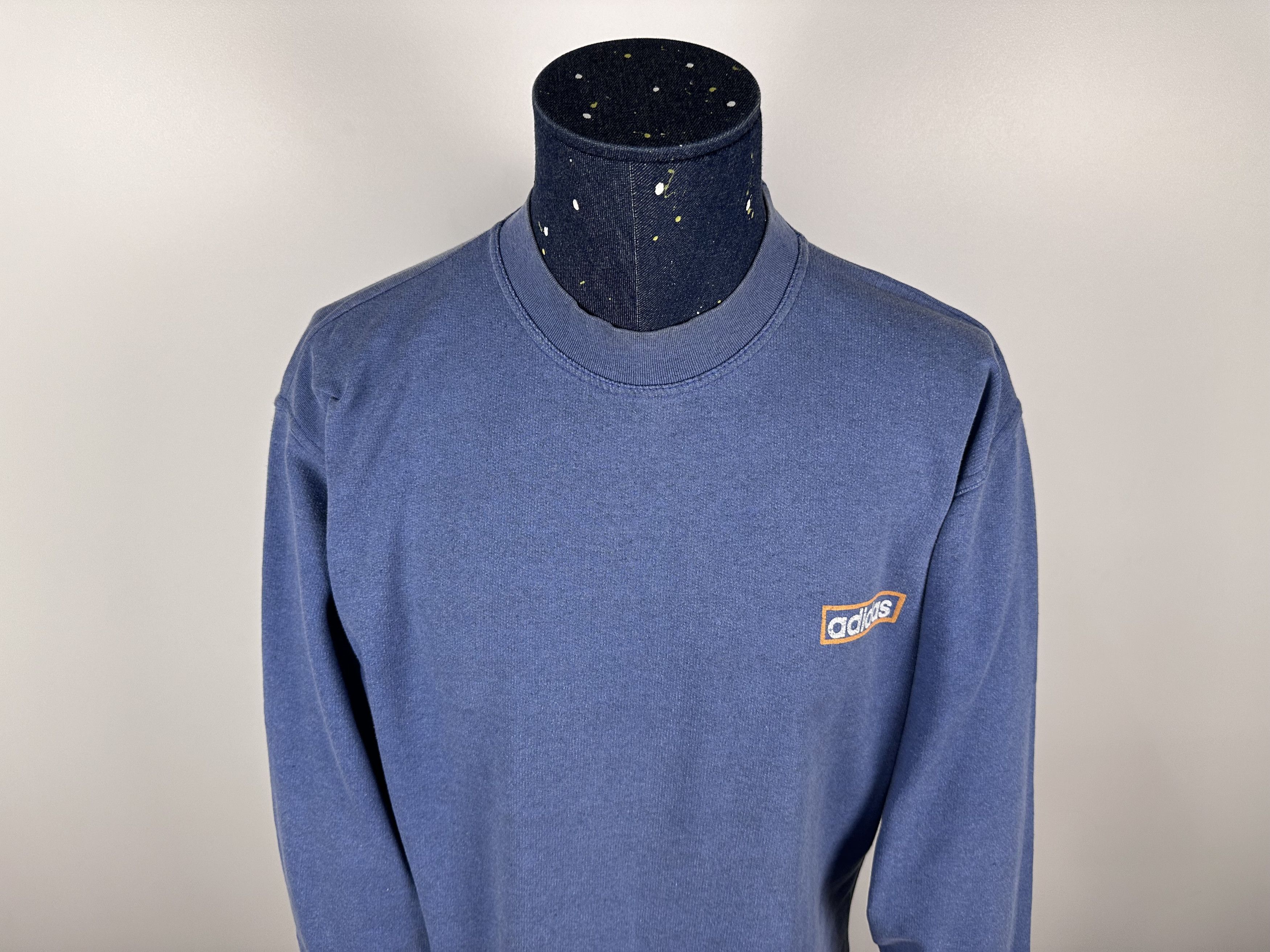 Adidas × Vintage Adidas Originals Sweatshirt Vintage 90s Blue Mens size S Size US S / EU 44-46 / 1 - 6 Thumbnail