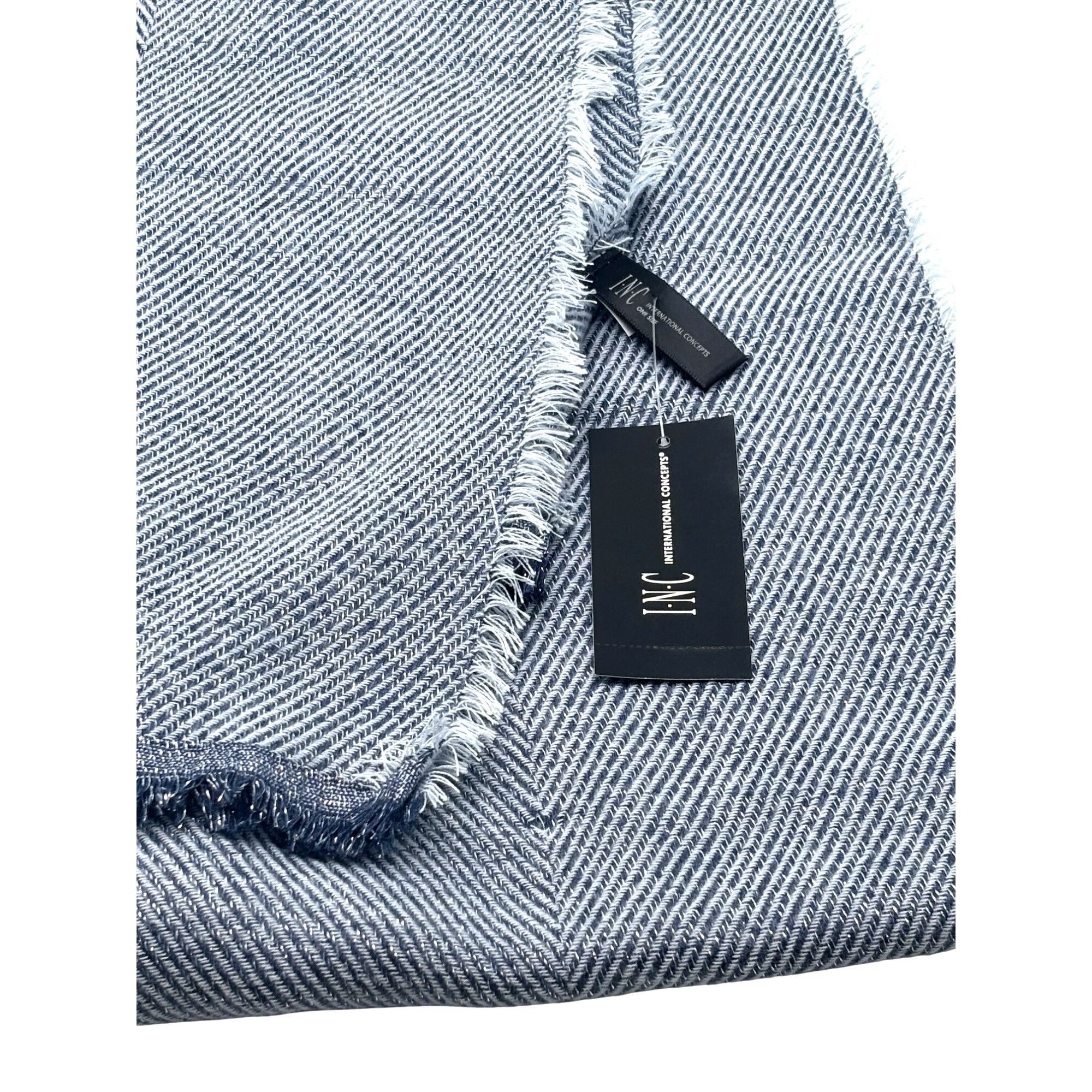 Other Inc International Concepts Two-Tone Shine Scarf / Wrap, Navy Size ONE SIZE - 9 Thumbnail