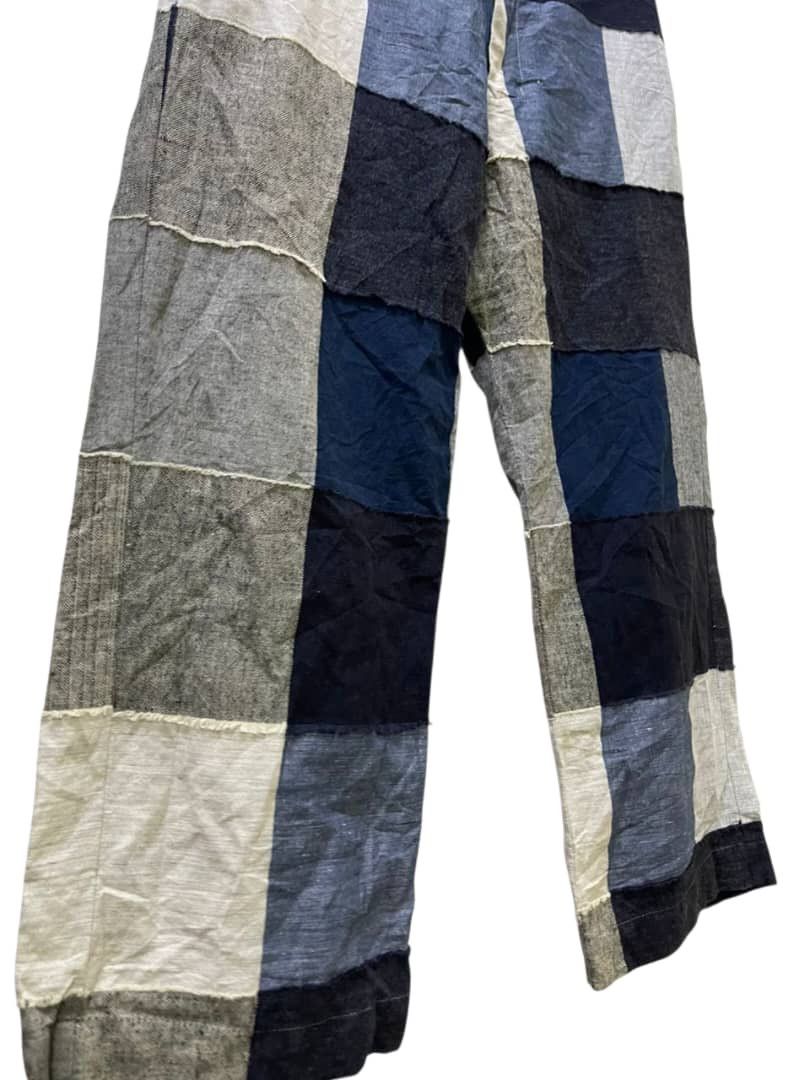 Issey Miyake Vintage Plantation x Issey Miyake Patchwork Wide Leg Pants Size US 29 - 2 Thumbnail