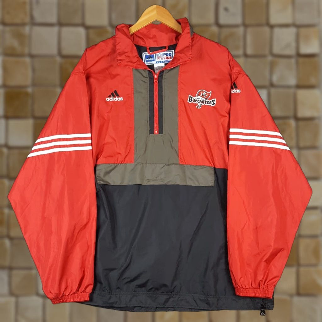 Adidas Vintage Tampa Bay Buccaneers Men's XL Pro-Line NFL Football Windbreaker Jacket Size US XL / EU 56 / 4 - 1 Thumbnail