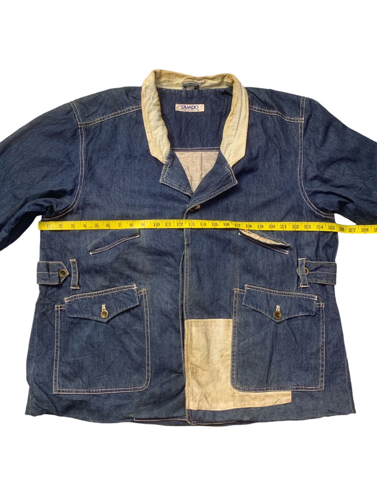 Japanese Brand Rare Design Samdo Denim Jackets Size XL / US 12-14 / IT 48-50 - 11 Thumbnail