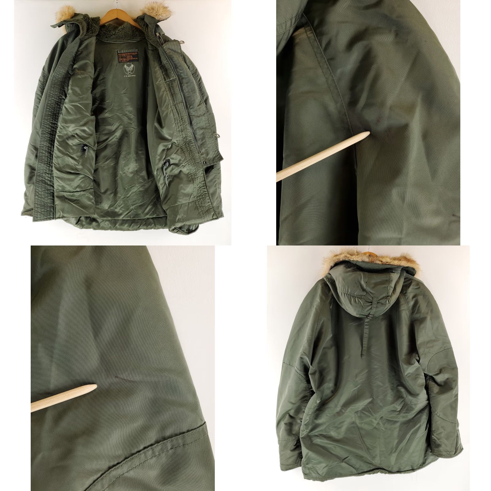 Vintage VINTAGE USAF N-3B Snorkel Parka Heavy Flying Jacket Scovill Mens M Green Jacket Mens Size US M / EU 48-50 / 2 - 8 Thumbnail