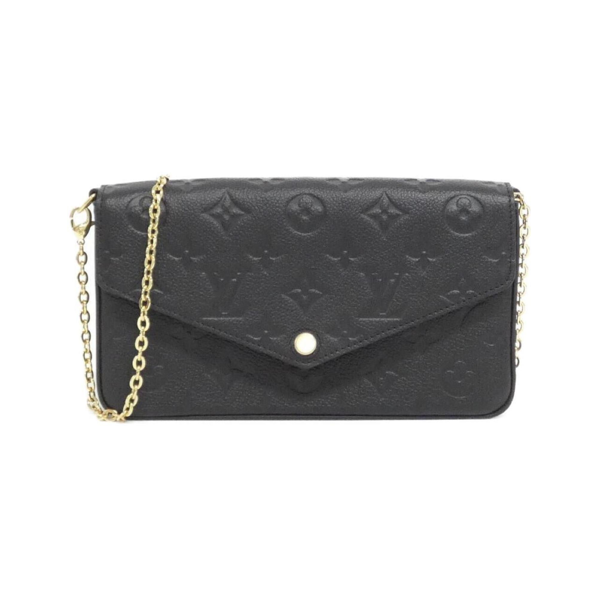 Louis Vuitton Monogram Empreinte Pochette Felicie M64064 Shoulder Bag in Black, Women's
