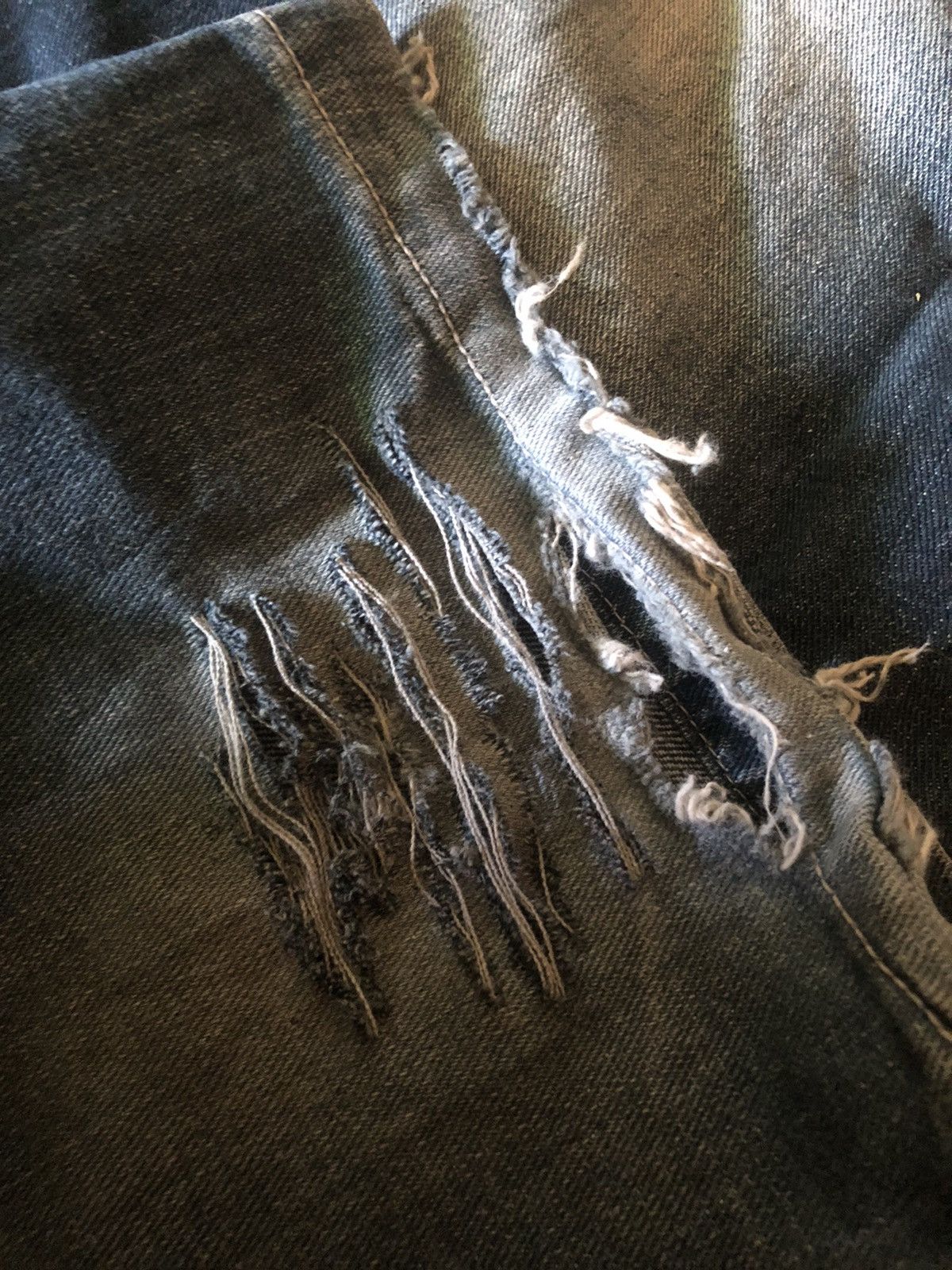 Dogtown Dog Town Black Dragon Baggy Distressed Denim pants Size US 29 - 4 Thumbnail